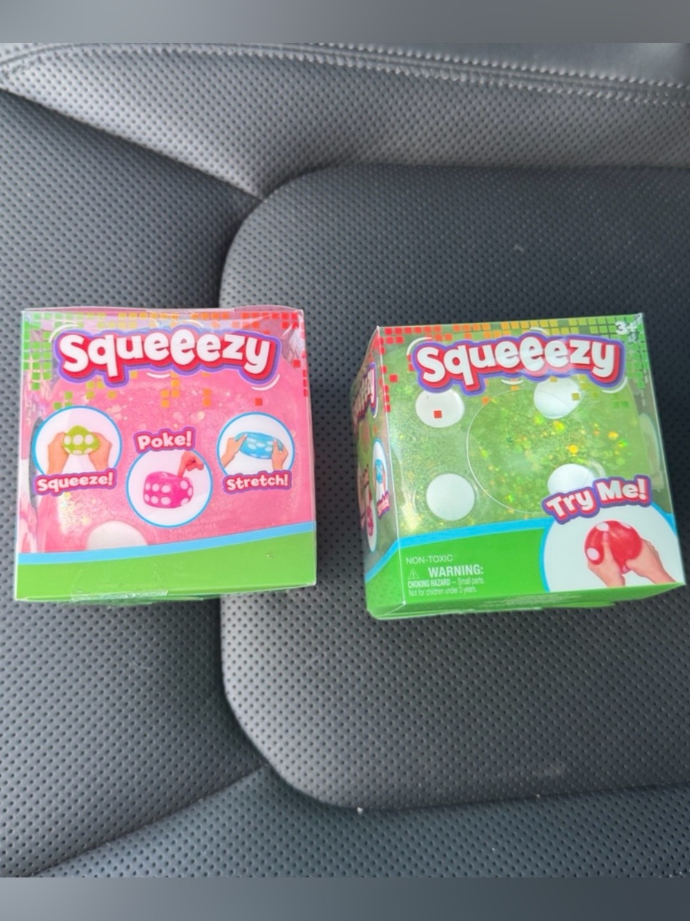 NWT Squeezy Dice Toy Pink Green Bundle